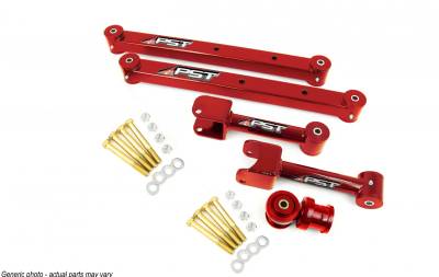 PST - Non-Adjustable Red Boxed Rear Trailing Arm Kit