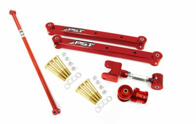 PST - Adjustable Red Boxed Rear Trailing Arm Kit