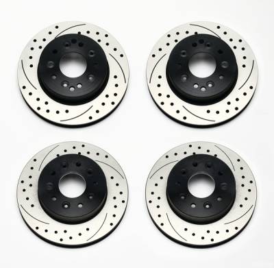 Wilwood Corvette C-3 Front & Rear Drilled & Slotted Rotors